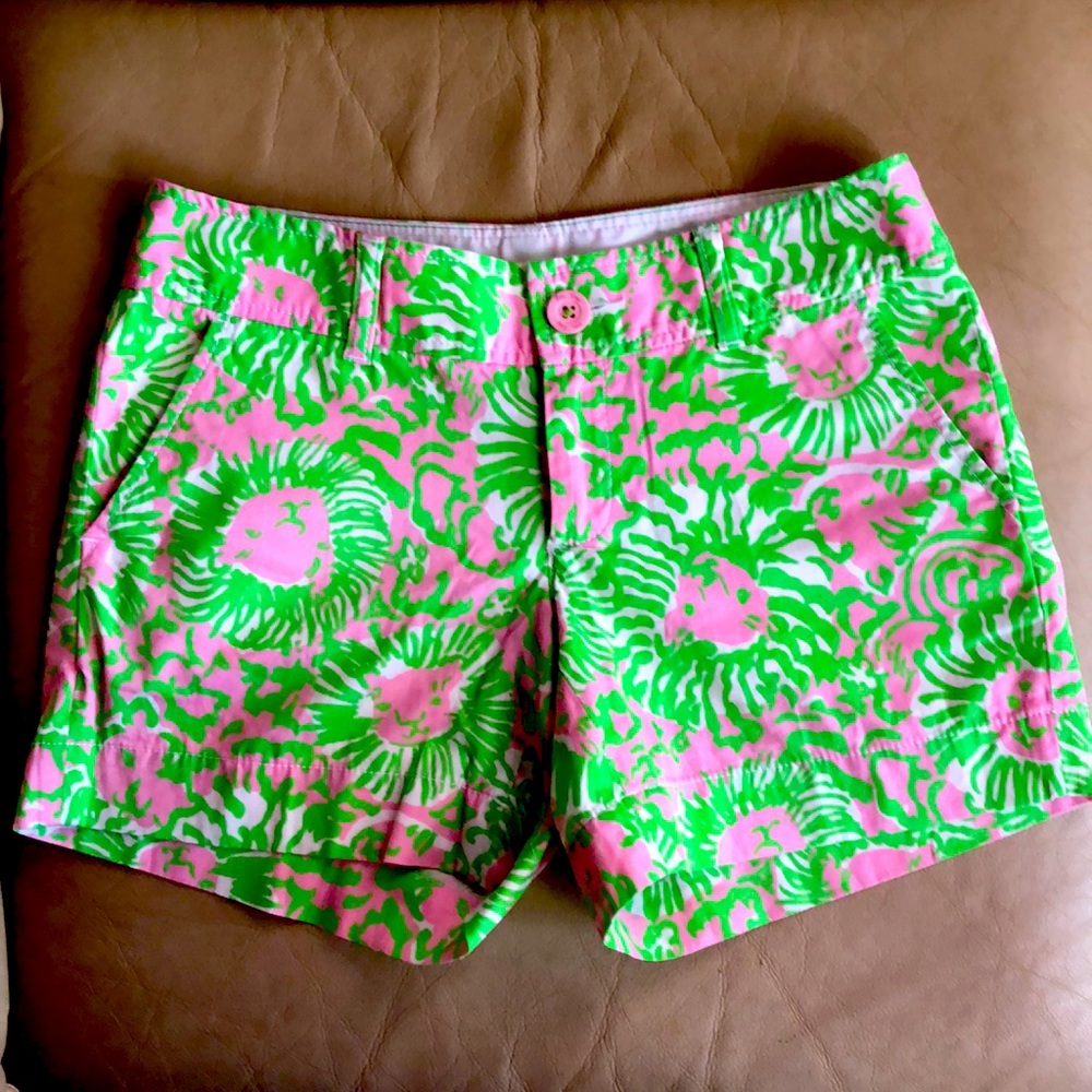 Lilly Pulitzer Sunnyside Lion Callahan Short size 0